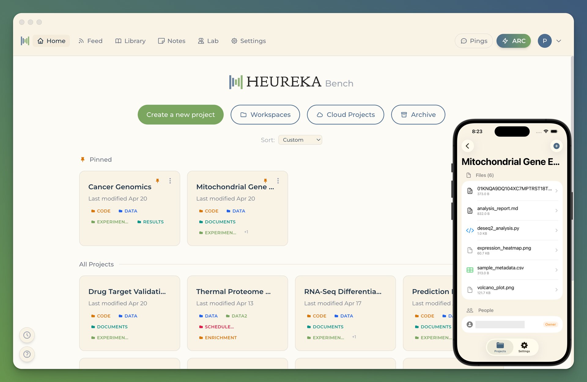 Heureka Bench Dashboard