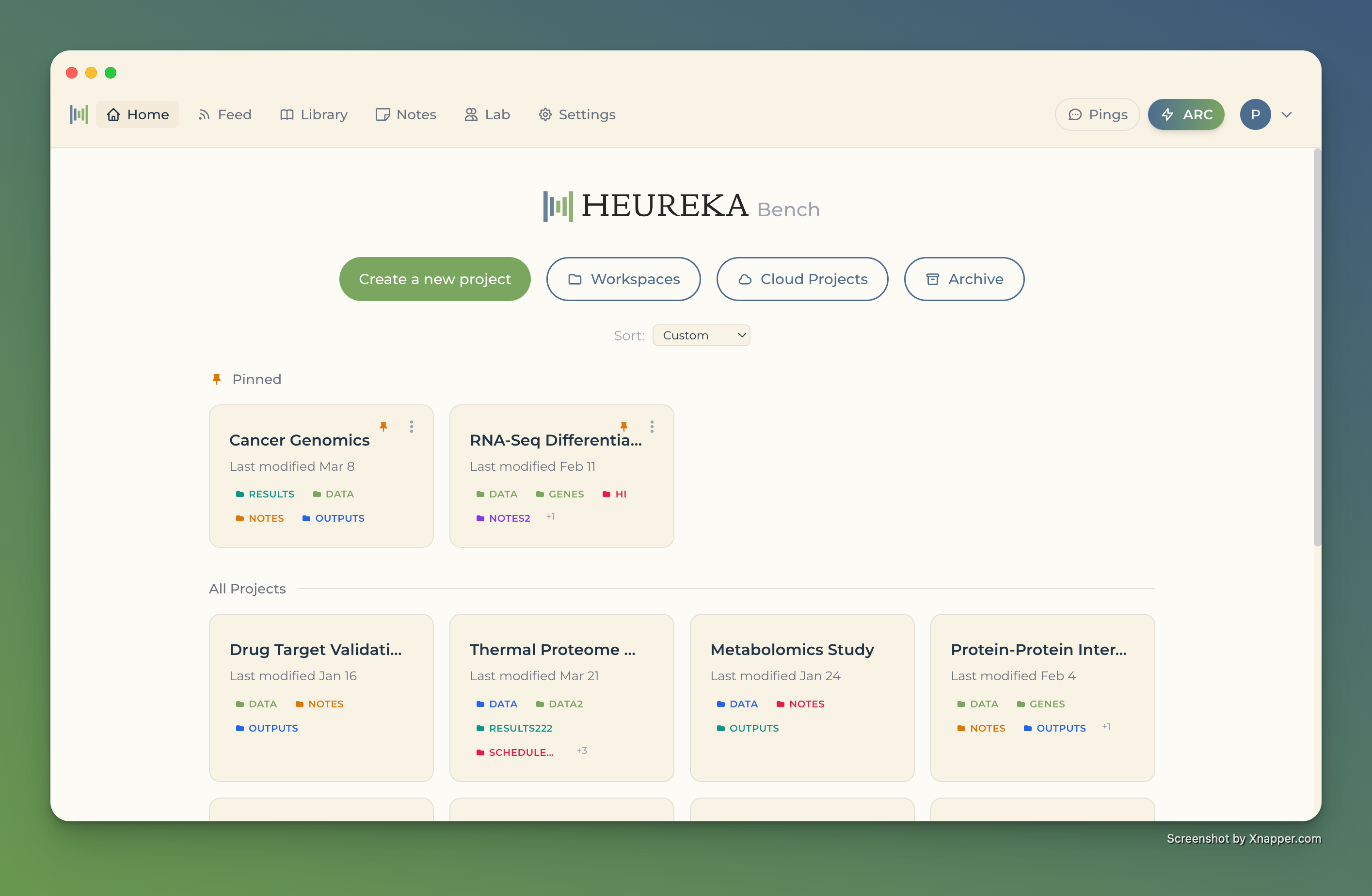 Heureka Bench Dashboard